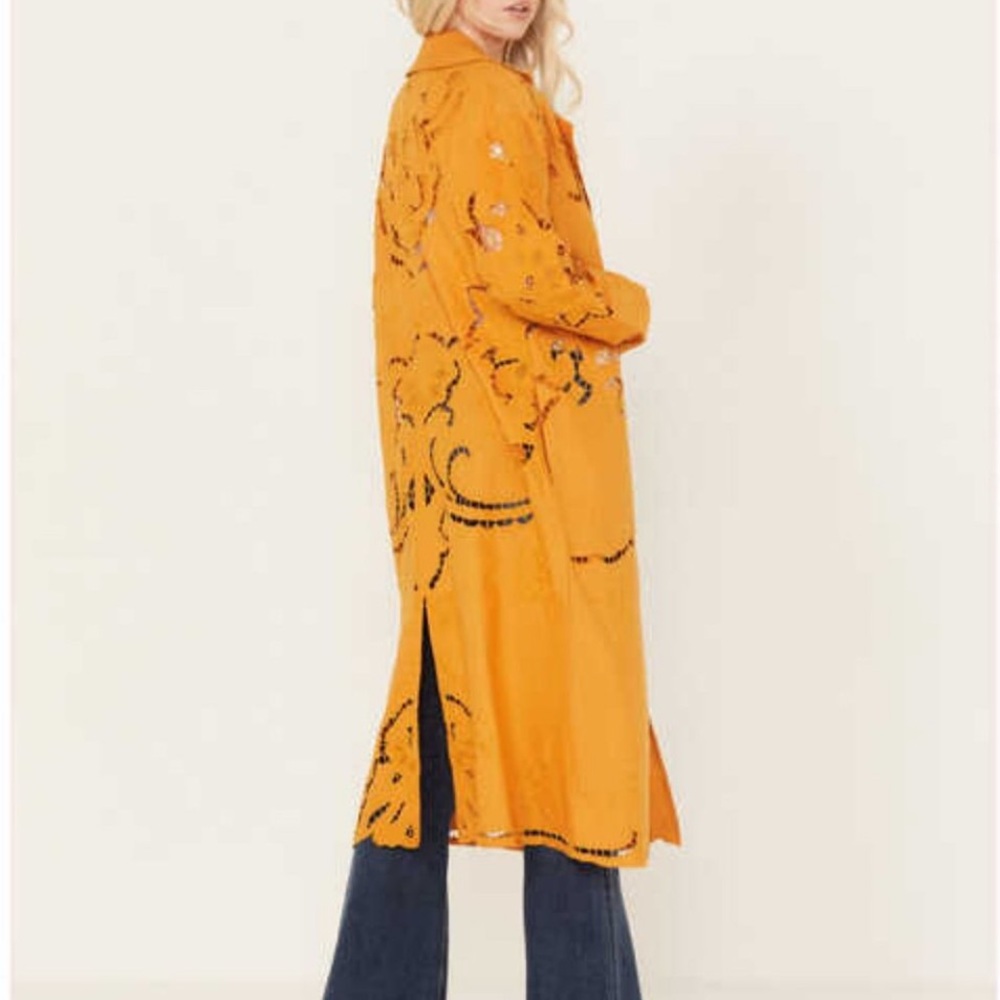 Free People embroidered trench - Picture 5 of 17